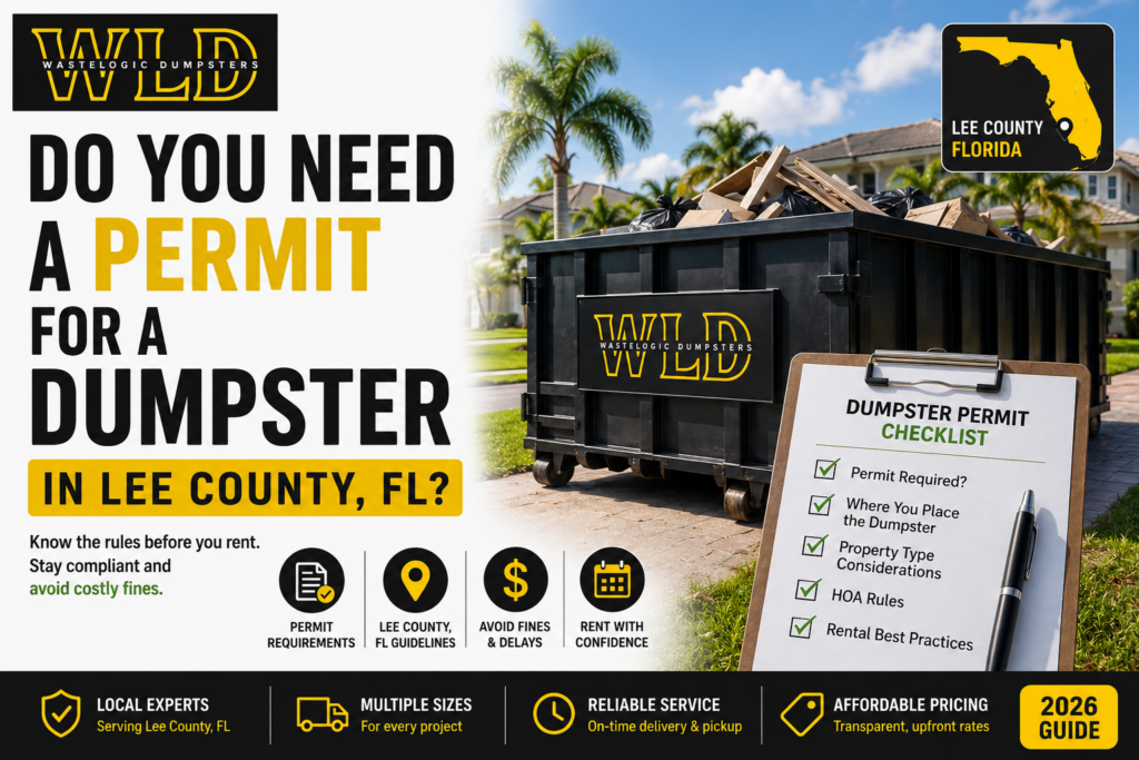 Need a Permit for a Dumpster in Lee County, FL