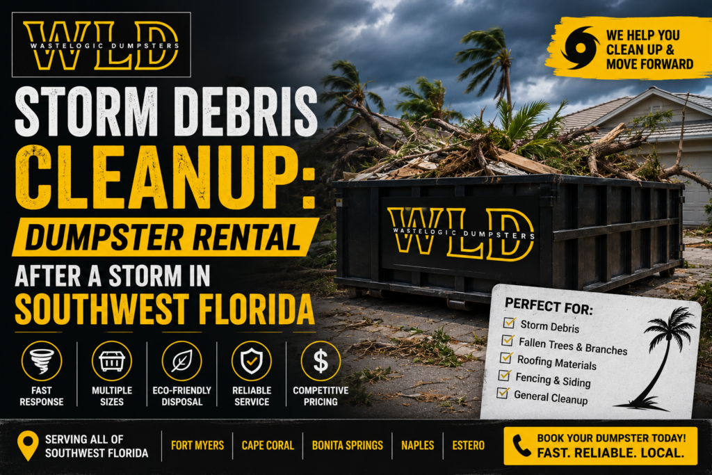 Dumpster Rental After a Storm in Southwest Florida